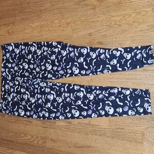 Skull and Bat Patterned Leggings